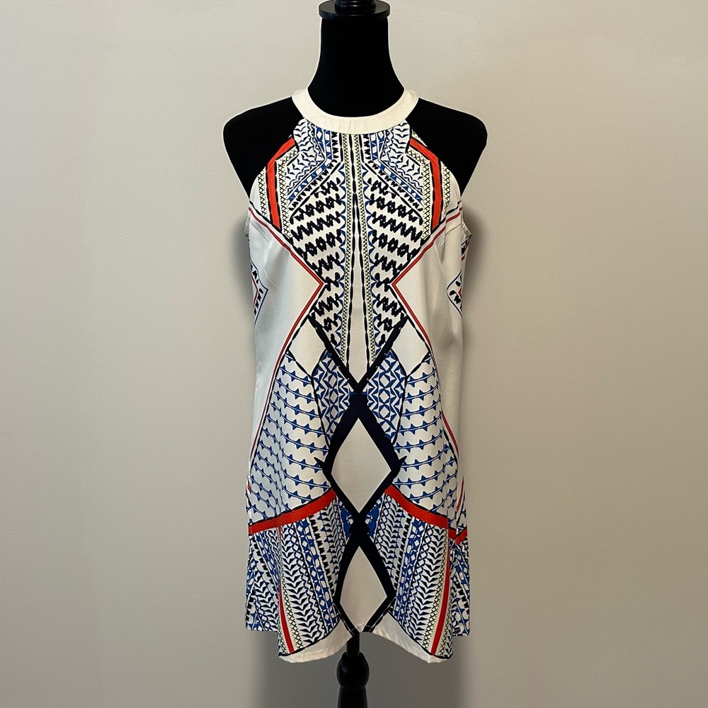 Venus Geometric Print A-line dress
